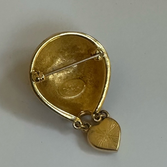 Vintage Jewelry Signed Joan Rivers Enamel & Rhinestone Hot Air Balloon pin ♥️ - Picture 8 of 9